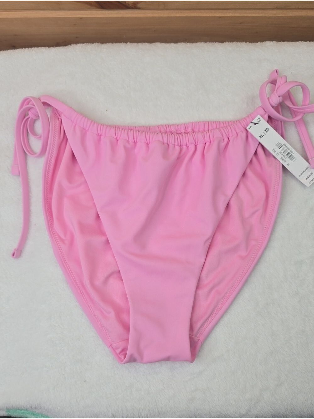 VS PINK SWIM Side-Tie Cheeky Bikini Bottom Sz XL NWT